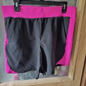 Womens black pull on shorts